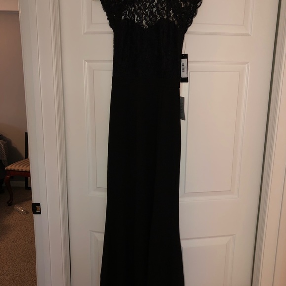 Lulus Lace Bodice Mermaid Gown size XS black - Picture 6 of 8